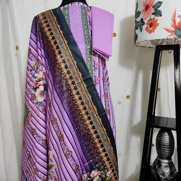 Cotton Unstitched 3-piece suit set